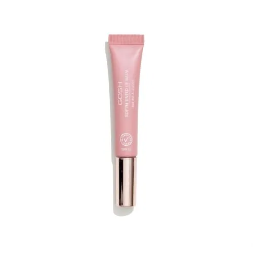 GOSH getönter Lipbalm mit LSF 15 I veganer Lippenpflege-Stift mit Farbe in Vintage Rose 04 I geschmeidig weiche Lippen ohne Kleben I parfümfreier Glossy Booster I feuchtigkeitsspendender Lippenbalsam