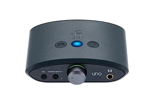 iFi UNO - DAC & AMP-Kopfhörer - Kopfhörer Verstärker mit USB-C-Eingang für beeindruckenden Klang – perfekt für Streaming, Gaming und Musik mit anpassbaren EQ-Modi.