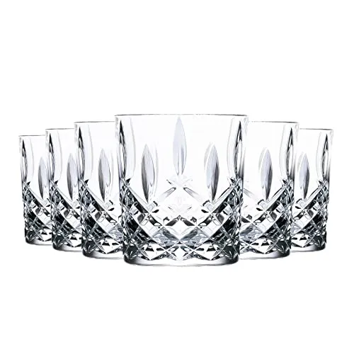RCR Crystal Orchester Geschnittenes Glas Dof Doppelte Altmodische Whiskybrillen Trinkgläsers Set - 340ml - Pack Von 6
