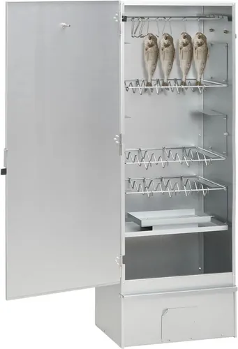 vidaXL Räucherofen mit Kaltrauchgenerator aus verzinktem Stahl - Grills: Multifunktionaler Räucherofen mit viel Platz für Fleisch und Fisch, ausgestattet mit einem langlebigen Kaltrauchgenerator für bis zu 20 Stunden gleichmäßigen Rauchgenuss.
