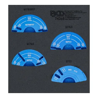 BGS 74265 | Nockenwellenversteller-Einstellwerkzeug-Satz für Mercedes-Benz - Nockenwellenwerkzeuge für präzises Einstellen der Nockenwellenversteller, kompatibel mit M152, M157, M276 und M278 Motoren, ideal für professionelle Werkstätten.