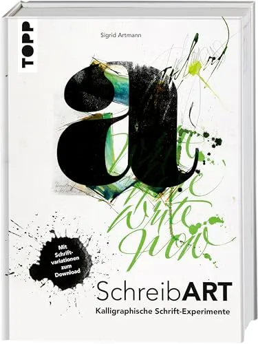 SchreibART: Kalligraphische Schrift-Experimente mit Download - Kalligraphie, kreative Schriftvariationen zum Download für einzigartige Schreibprojekte und künstlerische Entfaltung.