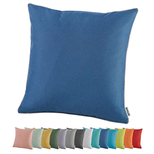 Zierkissen Blau von Heimtexland