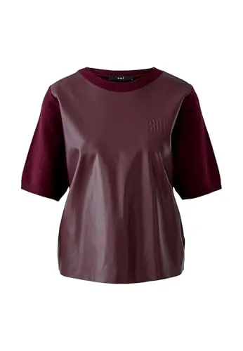 Oui Damen Pullover lässig geschnitten Uni