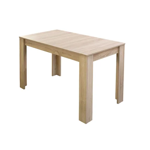 Ausziehbarer Esstisch aus Eiche sägerau