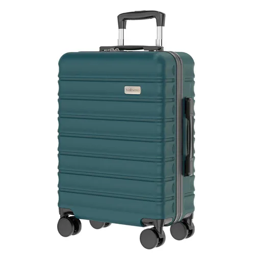 VALLSERO Hartschalen-Trolley 20 Zoll – Koffer mit 4 Rollen, TSA-Zahlenschloss