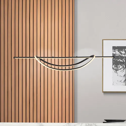 Hängelampe Ambar Milagro Lighting, schwarz, für Wohn- / Esszimmer, Metall, Modern ML1584