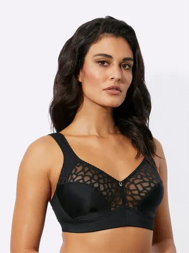 Swegmark BH Lovely Lilly Soft Bra Schwarz - Funktionsunterwäsche mit 90% Baumwolle für höchsten Komfort und Bewegungsfreiheit. Bügelloses Design für natürliche Form und stilvolles skandinavisches Design.