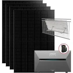 Anker SOLIX Solarbank 3 Pro 1760W Balkonkraftwerk mit Smart Meter, BP2700 optional 2.68kWh bis 8.04kWh, IP65Ohne BP2700 (Balkongeländer)
