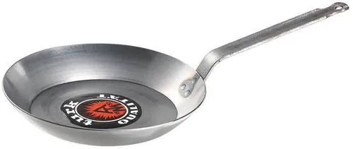 Turk Eisenpfanne 26 cm - Hoher Rand für perfekte Bratresultate - Pfanne aus robustem Eisen, ideal für alle Herdarten inkl. Induktion. Hoher Rand sorgt für spritzfreies Braten und ein optimales Kocherlebnis.