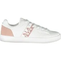 NAPAPIJRI Damen Sport Schuhe Weiß - Größe 36 - Elegante weiße Sneakers mit kontrastierenden Details und Schnürsenkeln. Ideal für modische Auftritte, bieten sie Komfort und Stil. Perfekte Ergänzung für jedes Outfit!