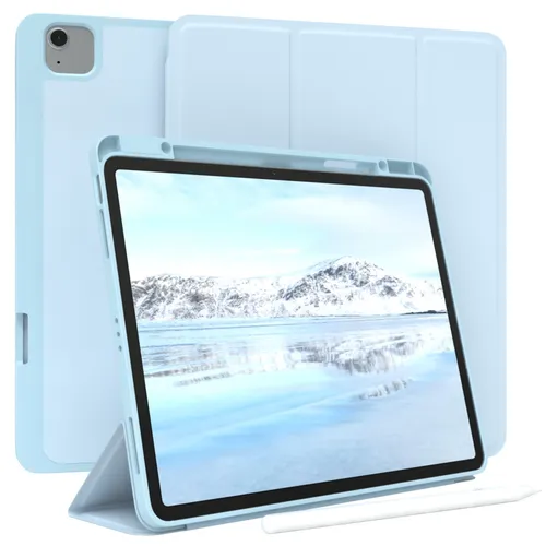 EAZY CASE Smartcase mit Stifthalter für Apple iPad Air 13 (2024) - Zubehör für Tablet PCs mit integrierter Halterung für Apple Pencil, ideal für produktives Arbeiten unterwegs und optimaler Schutz gegen Schmutz und Kratzer.