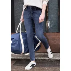 STREET ONE STUDIO Skinny-fit-Jeans Middle Waist blau 24