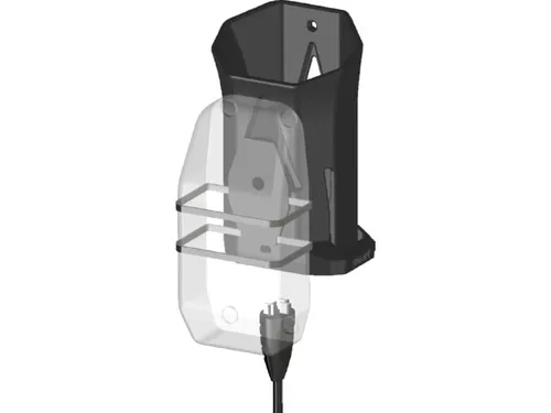 Wandhalterung für Bosch Smart Akku PowerTube 750Wh und Ladegerät horizontal