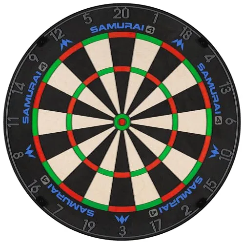 Mission Darts | Samurai 4 | Professionelle Borsten-Dartscheibe | Messer-Draht | Weiß oder Graphit Spider Edition (Graphit)