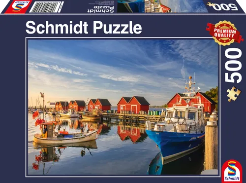Schmidt Fischereihafen Weiße Wiek Puzzle, 500 Teile