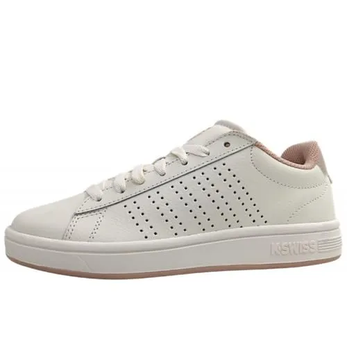 K-Swiss COURT BASE II Sneaker Weiß 39 EU - Sportliche Sneaker in Größe 39, aus hochwertigem Leder mit robustem Gummi für guten Grip. Ideal für den täglichen Einsatz und Freizeitaktivitäten.