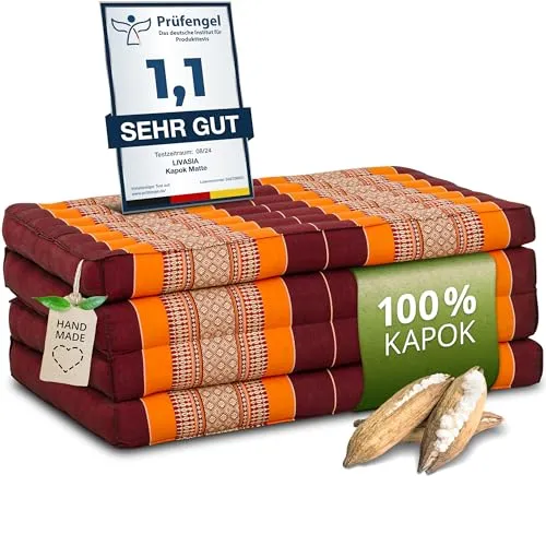 livasia Nachhaltige Klappmatratze aus Kapok von livasia