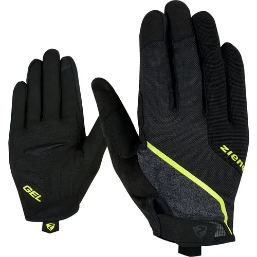 Ziener Clyo-z Touch Long Bike Glove man bitter lemon (338) 9,5 - Radhandschuhe für Herren mit TOUCH-Funktion, ideal für sportliche Radfahrer. Atmungsaktiv und gepolstert für maximalen Komfort auf langen Touren.