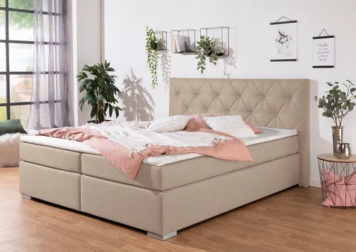 Home affaire Boxbett Tynan, wahlweise mit Bettkasten, in H2, H3 & H4 erhältilich