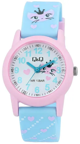 Citizen Unisex Kinder Armbanduhr VR99J007Y - Stylische und wasserfeste Armbanduhr für Jungen, ideal für den Alltag und Freizeitaktivitäten. Mit analogem Quarzwerk in Weiß und Türkis.