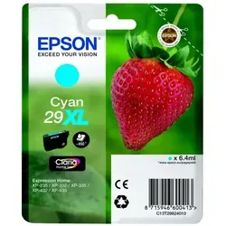 Epson Sglpck Cyan 29xl Home Ink - Hochwertige Druckerpatrone - Druckerpatrone für brillante Farben und gestochen scharfe Ausdrucke, ideal für den Heimgebrauch und kompatibel mit verschiedenen Epson-Druckern.