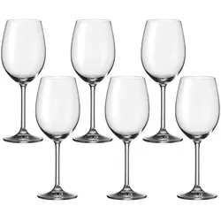 LEONARDO HOME Daily Rotweinglas Set, 6-teilig - Sektgläser: Spülmaschinenfest und stoßfest, ideal für die perfekte Aroma-Entfaltung von Rotweinen.