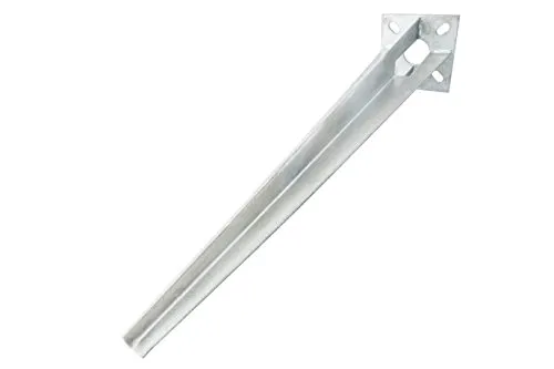 Premium Einschlaghülse für 34mm Maschendraht-Rundpfosten I Bodenhülse I Zaunfosten I Pfahl I Adapter I Fussplatte