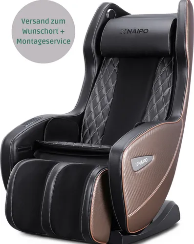 NAIPO Shiatsu Massagesessel MGC-1900 mit Bluetooth & 3D Sound - Erleben Sie entspannende Ganzkörpermassagen mit dem NAIPO Massagesessel. Kompakt, raumsparend und mit verschiedenen Massageprogrammen ausgestattet, bietet er ein perfektes Home-Spa-Erlebnis.