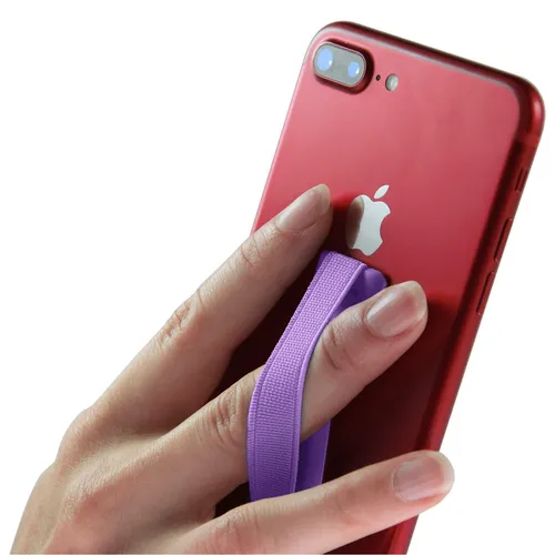 Universal Finger-Halterung lila - Smartphones Tablets - bessere Einhandbedienung