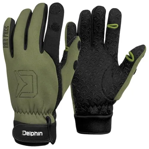 Delphin RWR Neopren Handschuhe Herren Grün Schwarz XXL