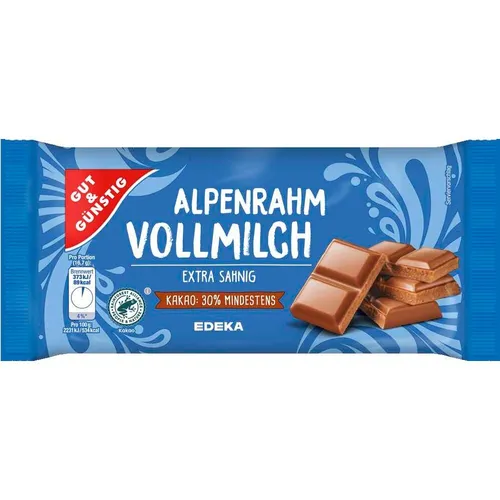 GUT&GÜNSTIG Extra sahnig Schokolade 100 g