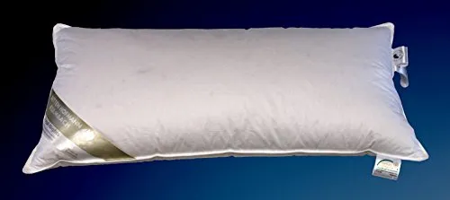 Betten Hofmann Extrem Volumen Daunen-Feder-Kissen 40x80 - Kissen mit 1200g Füllung für starken Halt, ideal für erholsamen Schlaf. Naturprodukt aus 85% Federn und 15% Daunen, waschbar und trocknergeeignet.