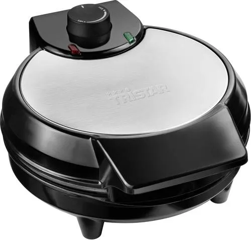 Tristar WF-1160 Waffeleisen Schwarz - Waffeleisen für perfekte, knusprige Waffeln, mit Antihaftbeschichtung für müheloses Backen und einfache Reinigung.