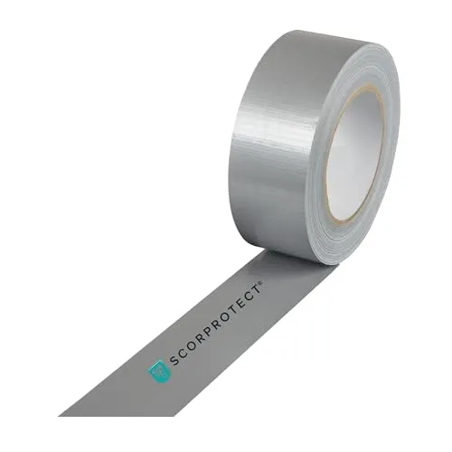 Scorprotect® Gewebeklebeband Extra Silber Panzertape Panzerband 48 mm x 50 m