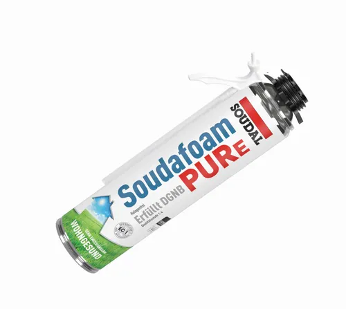 Soudal Soudafoam PURe 500ml Montageschaum Pistolenschaum Bauschaum nach DGNB