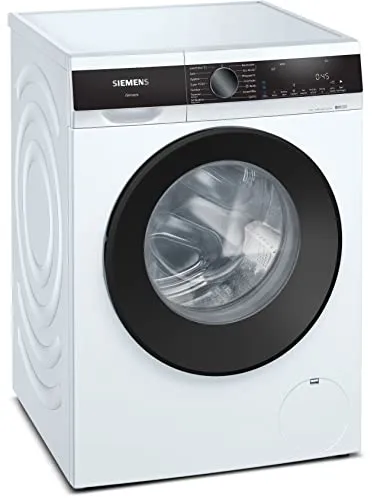 Siemens Waschmaschine WG44G2F20 - 9KG - 1400U - Energieeffiziente Frontlader-Waschmaschine mit 9 kg Füllmenge, ideal für Familien, freistehend und in elegantem Weiß.