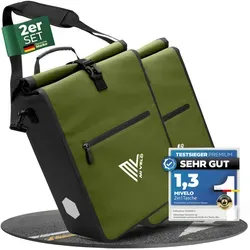 2in1 Fahrradtasche für Gepäckträger wasserdicht 25L