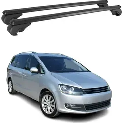 Dachträger für VW Sharan 2010-2025 – Aluminium Gepäckträger Schwarz - Dachgepäckträger aus hochwertigem, leichtem Aluminium. Ideal für vielseitige Nutzung mit Fahrrad-, Ski- und Kajakträgern, aerodynamisch und wasserdicht für optimale Sicherheit und Komfort auf Reisen.