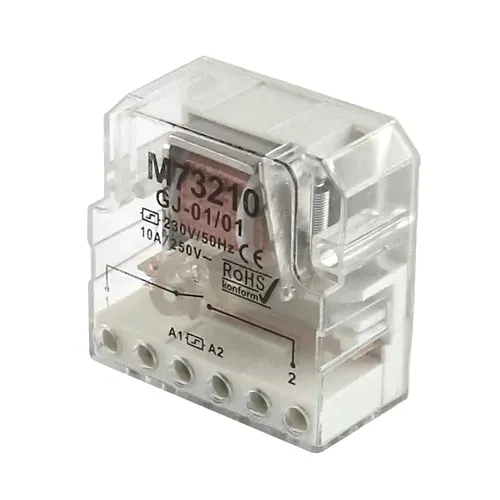 Stromstoßschalter für Doseneinbau, Fernschalter, 230V/50Hz, 1S, 10A/250V, UP