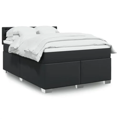 vidaXL Boxspringbett mit LED, 140x200cm Kunstleder von vidaXL