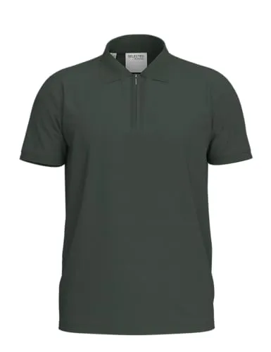 SELECTED FEMME Slhfave Zip Ss Polo Noos - Poloshirt für Damen, normal geschnitten mit Reißverschluss-Detail, ideal für einen lässigen Look und vielseitig kombinierbar.