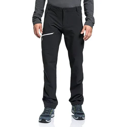Schöffel Herren Hose lang Pants Folkstone Warm M 46 - Wasserabweisende Trekkinghose mit 4-Wege-Stretch für optimale Bewegungsfreiheit und Komfort auf Mehrtagestouren. Perfekte Passform durch vorgeformte Knie und praktische Oberschenkeltasche.
