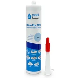 Fermit Aqua-Fix Pro | 290 ml Kartusche | blau - Poolzubehör für vielseitige Anwendungen: Ideal zum Abdichten, Befestigen und Reparieren von Poolanlagen.