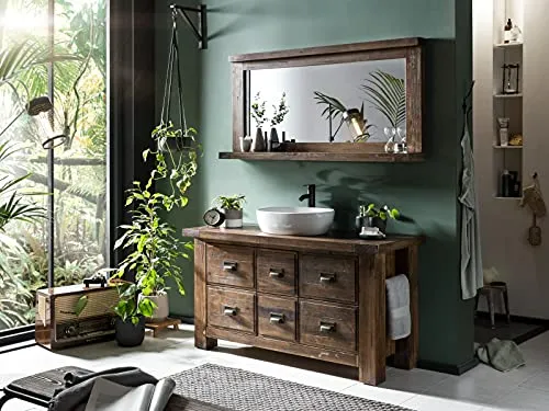 massivum Badmöbel-Set Cancun, 2-teilig aus Massivholz von Woodkings