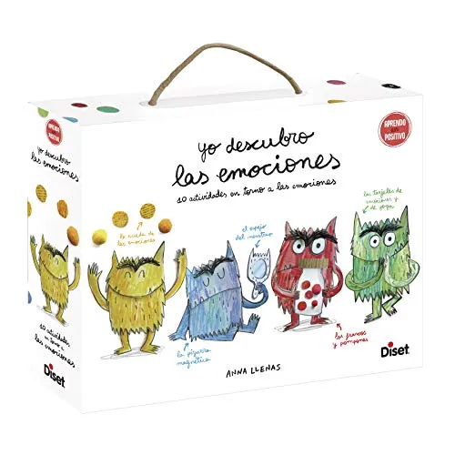 Diset - Discover The Emotions, 41207 - Lernspiel - Lernspiel für Mütter zur Förderung emotionaler Intelligenz bei Kindern. Mit 10 Aktivitäten entdecken und steuern Kinder Emotionen wie Freude und Wut. Ideal für kreatives Lernen!