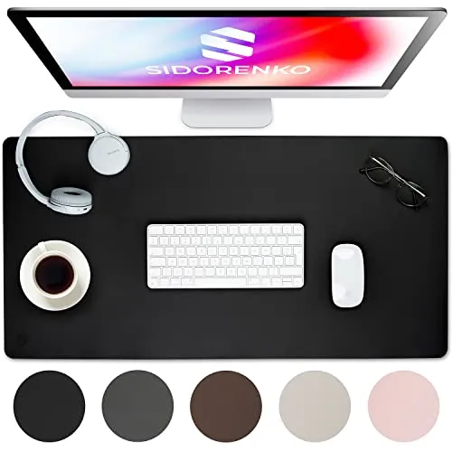 Schreibtischunterlagen Schwarz von Sidorenko