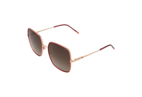 Hugo Boss Sonnenbrille HG 1293/S OFYHA 58 - Elegante Gold-Optik - Sonnenbrillen für Frauen mit 100 % UVA/UVB-Schutz, stilvollem goldenen Metallrahmen und braunen Gradient-Linsen für perfekten Sonnenschutz und modischen Look.