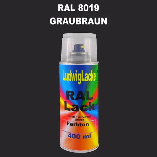 Ral Spraydose Seidenmatt 8019 Graubraun 400ml