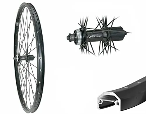 Hinterrad 28/29 Zoll 622-25 Andra40 Disc schwarz Shimano Deore M5100 schwarz Center Lock 8,-9,-10fach verstärkt bis 180kg